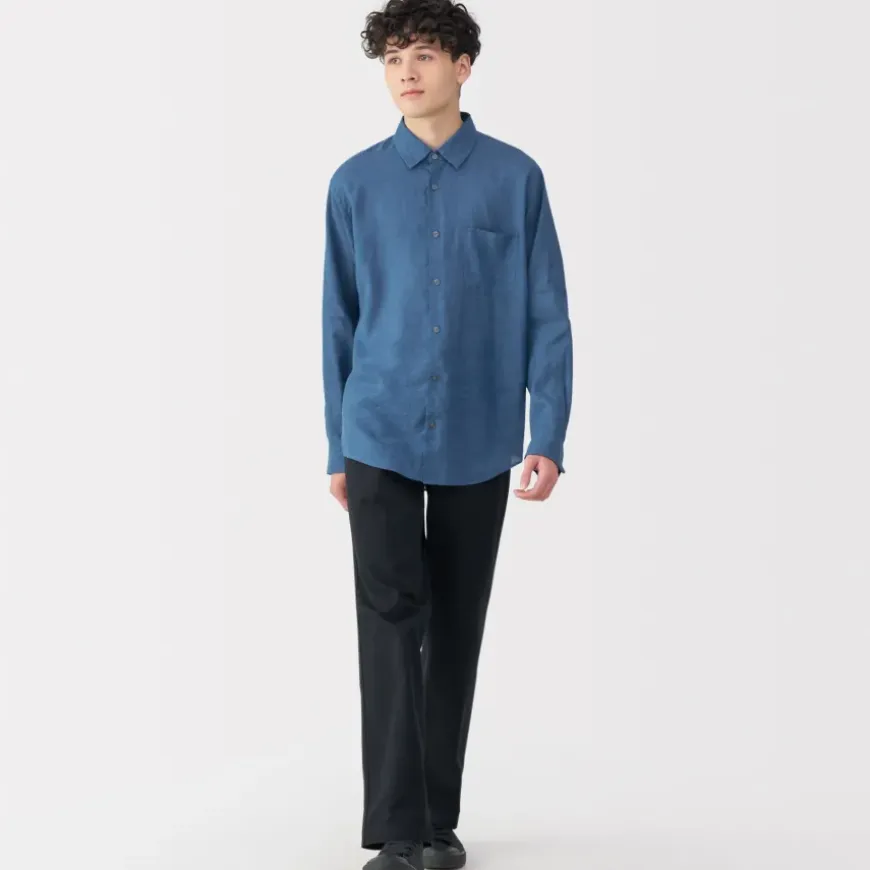 Men's Washed Linen Shirt