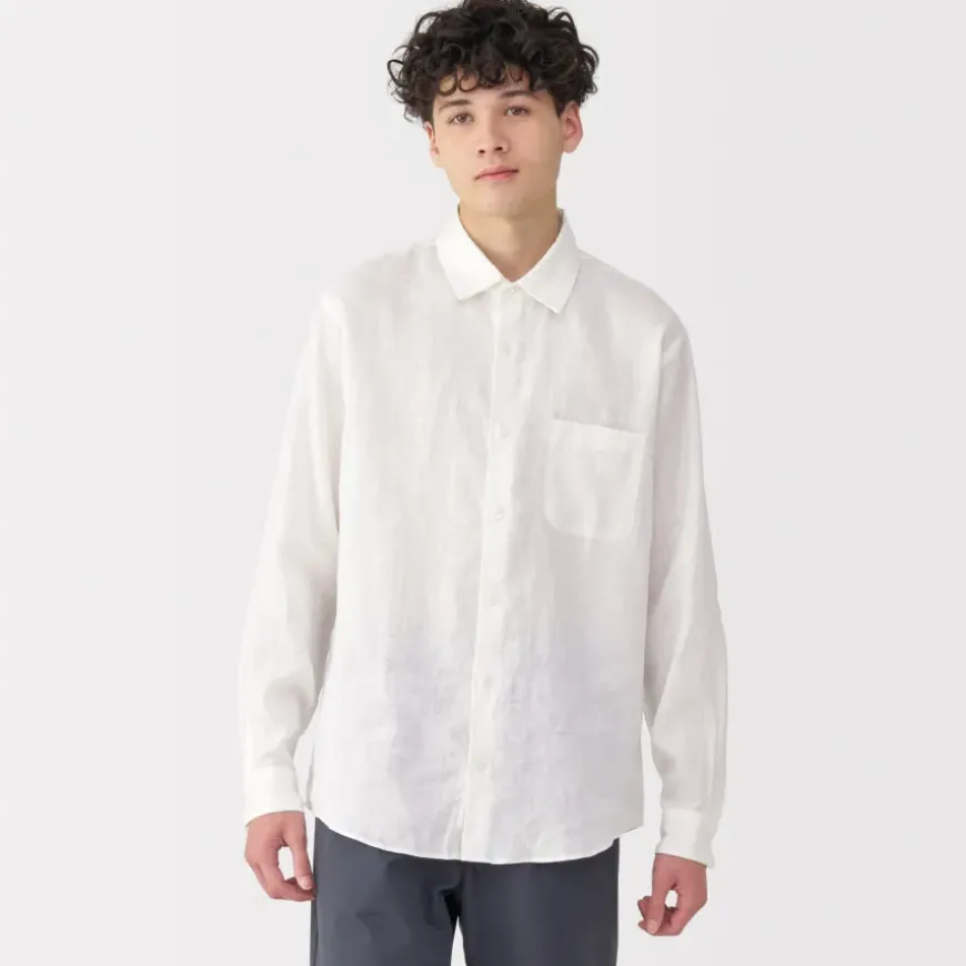 Men's Washed Linen Shirt