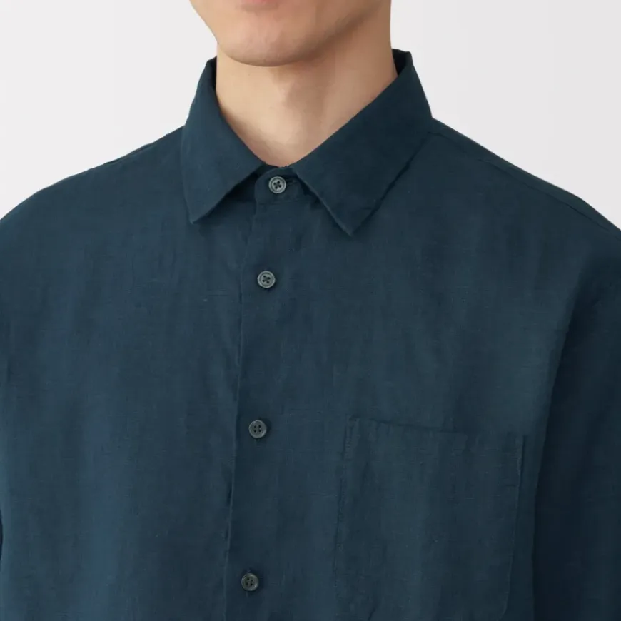 Men's Washed Linen Shirt