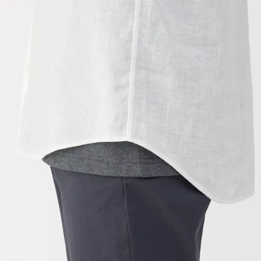 Men's Washed Linen Short Sleeve Shirt