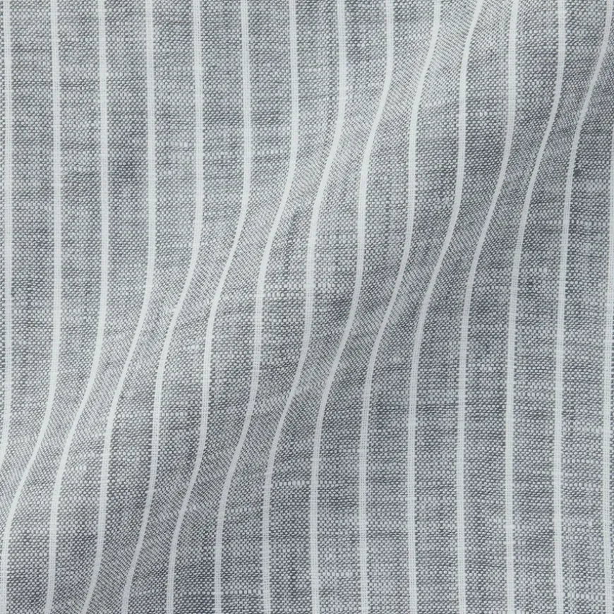 Men's Washed Linen Striped Shirt