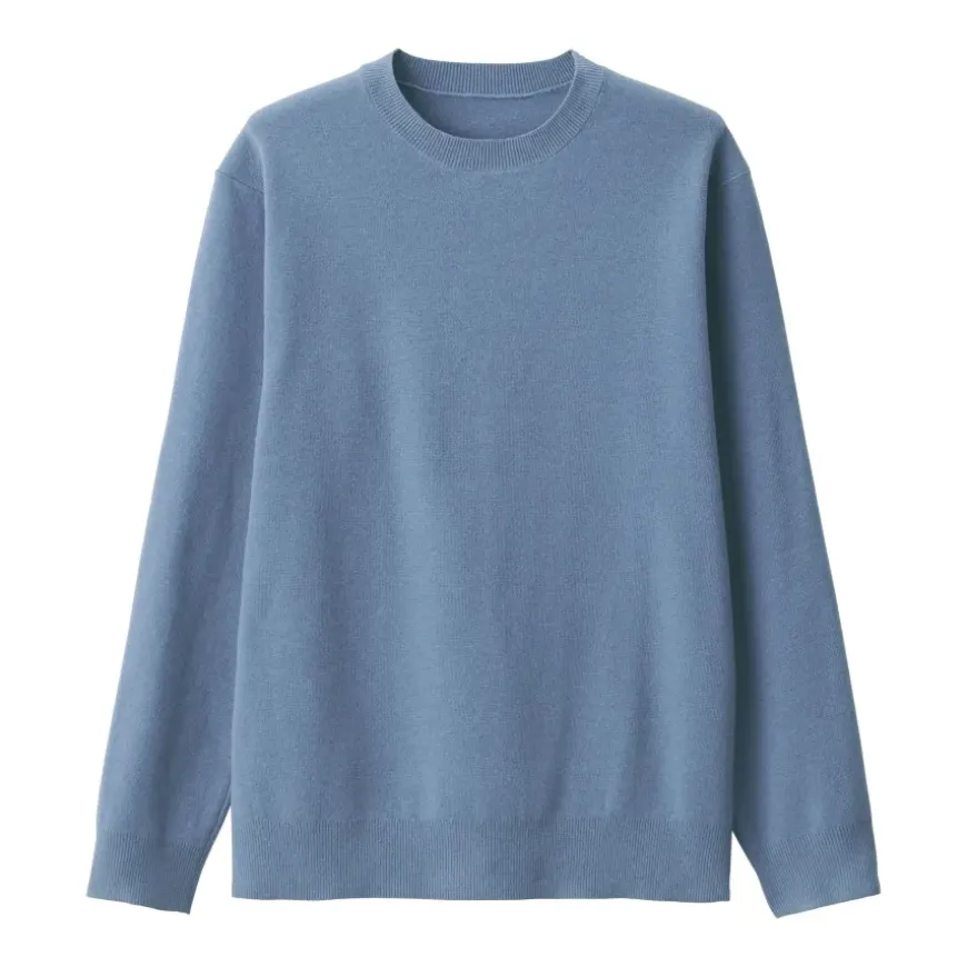 Men's Washed Milano Ribbed Crew Neck Sweater