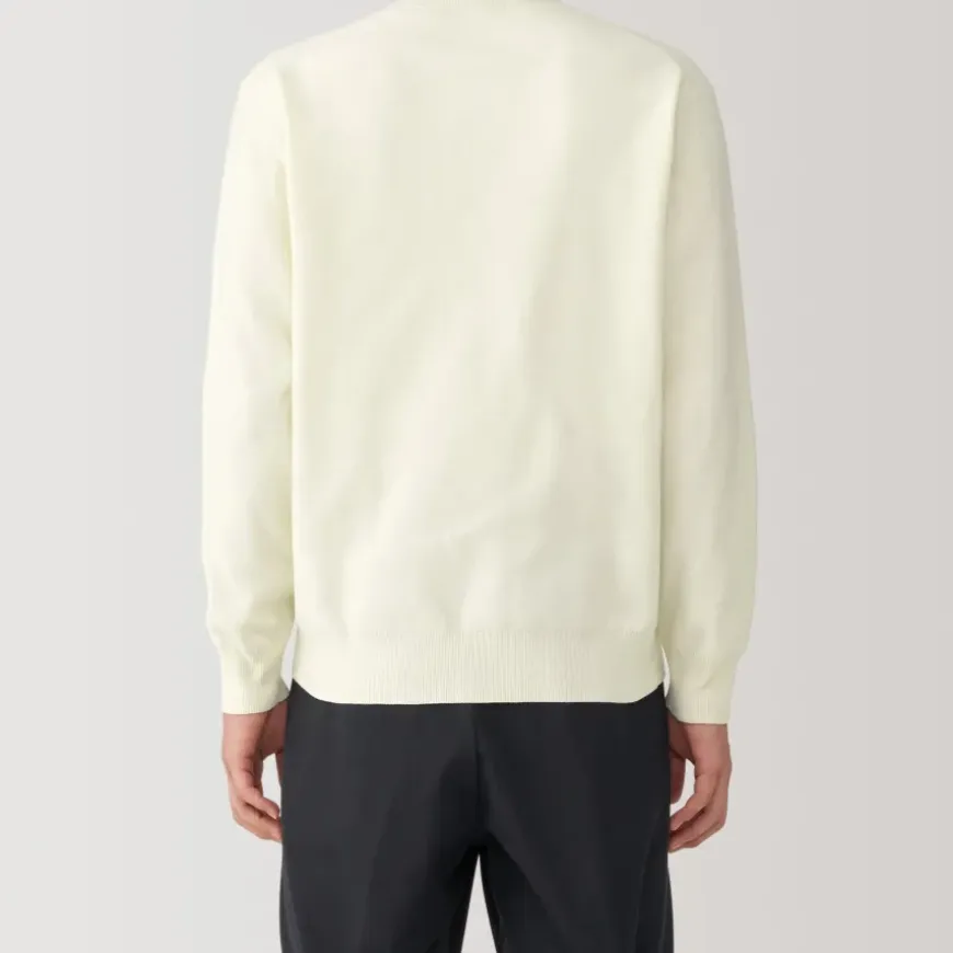Men's Washed Milano Ribbed Crew Neck Sweater
