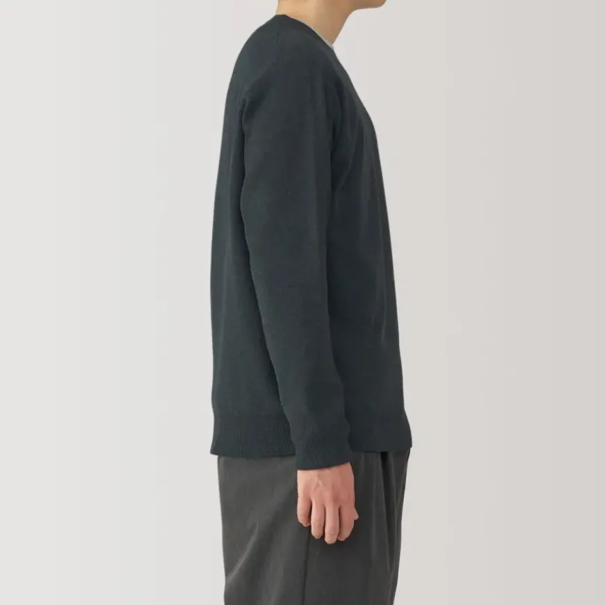 Men's Washed Milano Ribbed Crew Neck Sweater