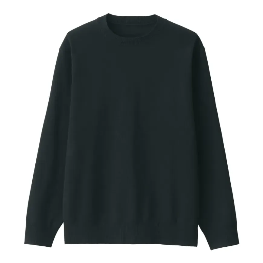 Men's Washed Milano Ribbed Crew Neck Sweater