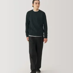Men's Washed Milano Ribbed Crew Neck Sweater