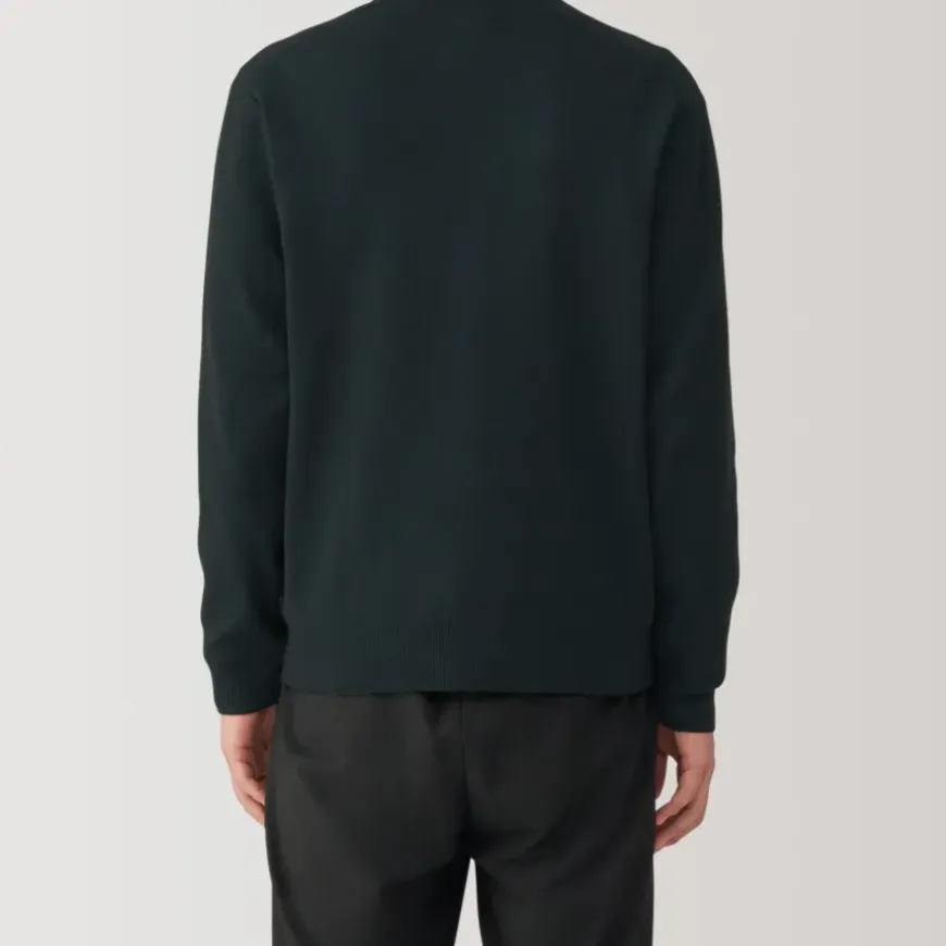 Men's Washed Milano Ribbed Crew Neck Sweater