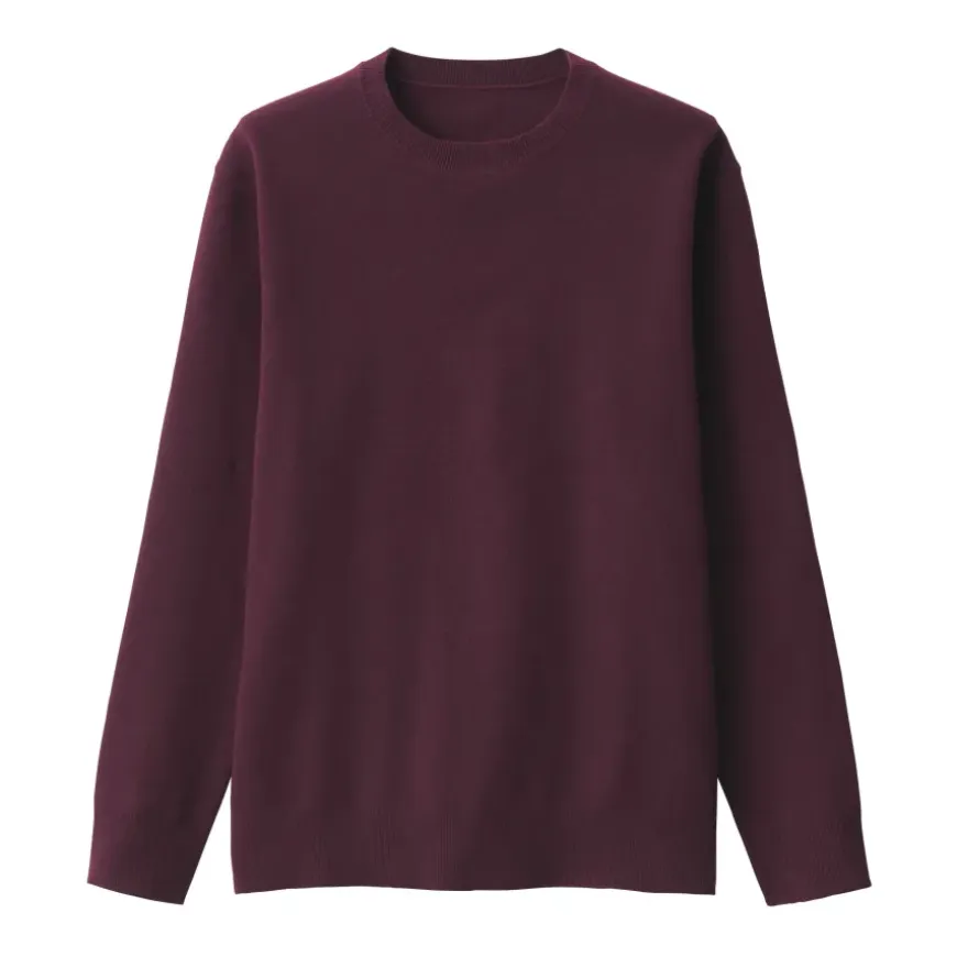 Men's Washed Milano Ribbed Crew Neck Sweater