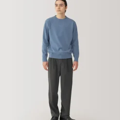 Men's Washed Milano Ribbed Crew Neck Sweater