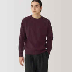 Men's Washed Milano Ribbed Crew Neck Sweater
