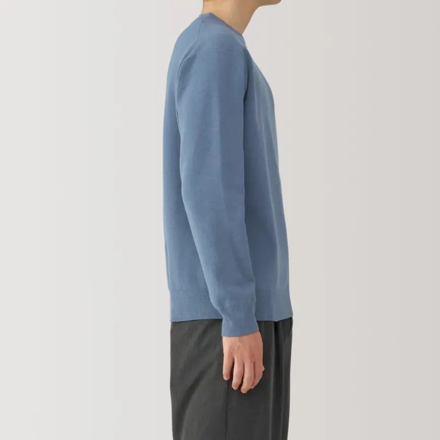 Men's Washed Milano Ribbed Crew Neck Sweater