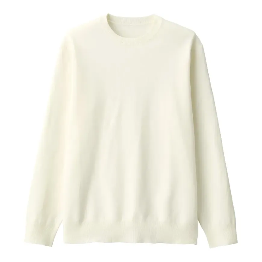 Men's Washed Milano Ribbed Crew Neck Sweater