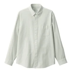 Men's Washed Oxford Button Down Long Sleeve Shirt
