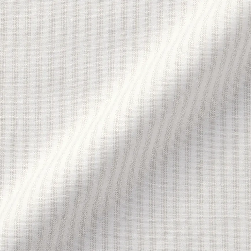 Men's Washed Oxford Button Down Short Sleeve Striped Shirt