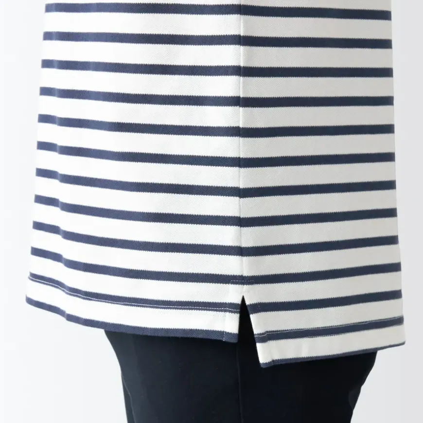 Men's Washed Pique Polo Shirt Stripe