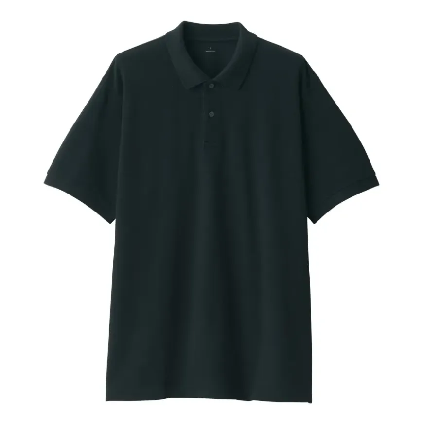 Men's Washed Pique Short Sleeve Polo Shirt
