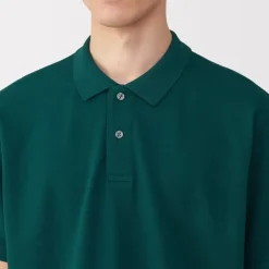 Men's Washed Pique Short Sleeve Polo Shirt