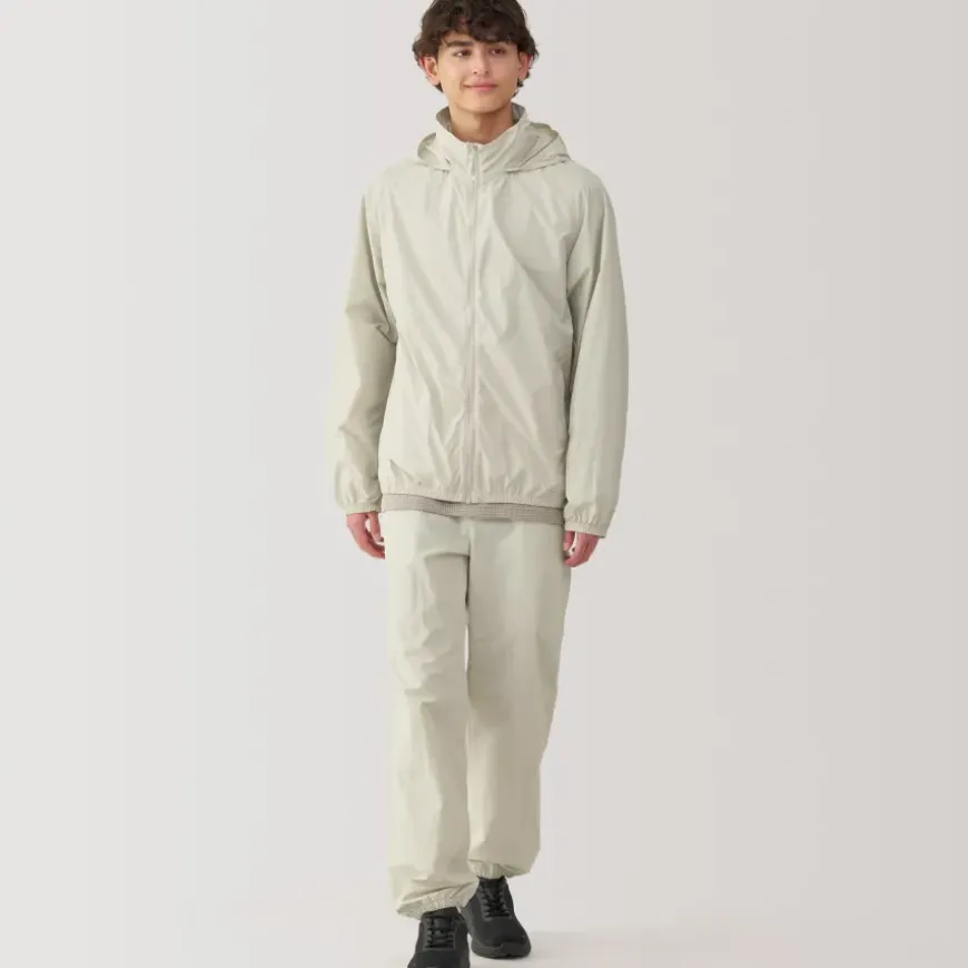 Men's Water Repellent Nylon Packable Windbreaker