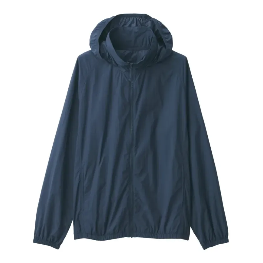 Men's Water Repellent Nylon Packable Windbreaker