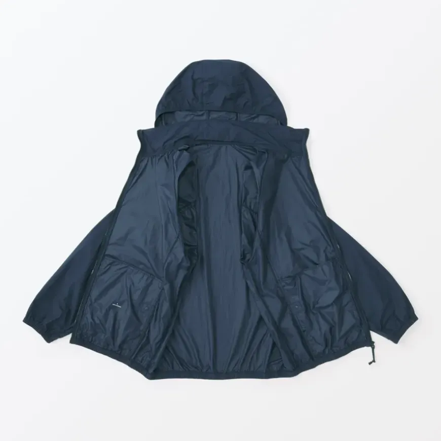 Men's Water Repellent Nylon Packable Windbreaker