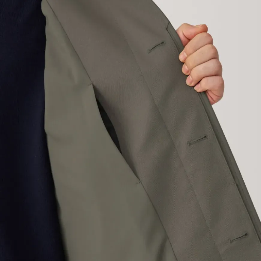 Men's Water Repellent Stand Fall Collar Coat