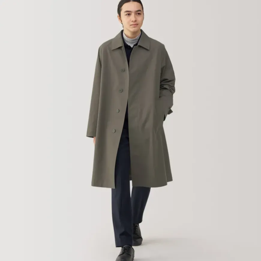 Men's Water Repellent Stand Fall Collar Coat