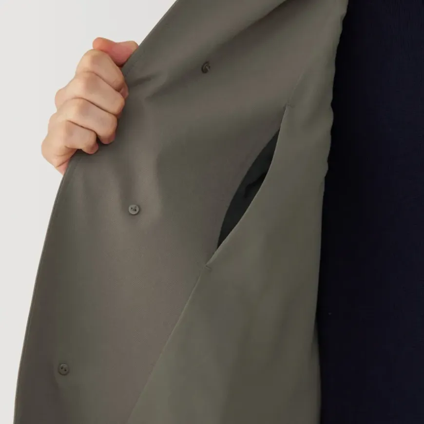 Men's Water Repellent Stand Fall Collar Coat