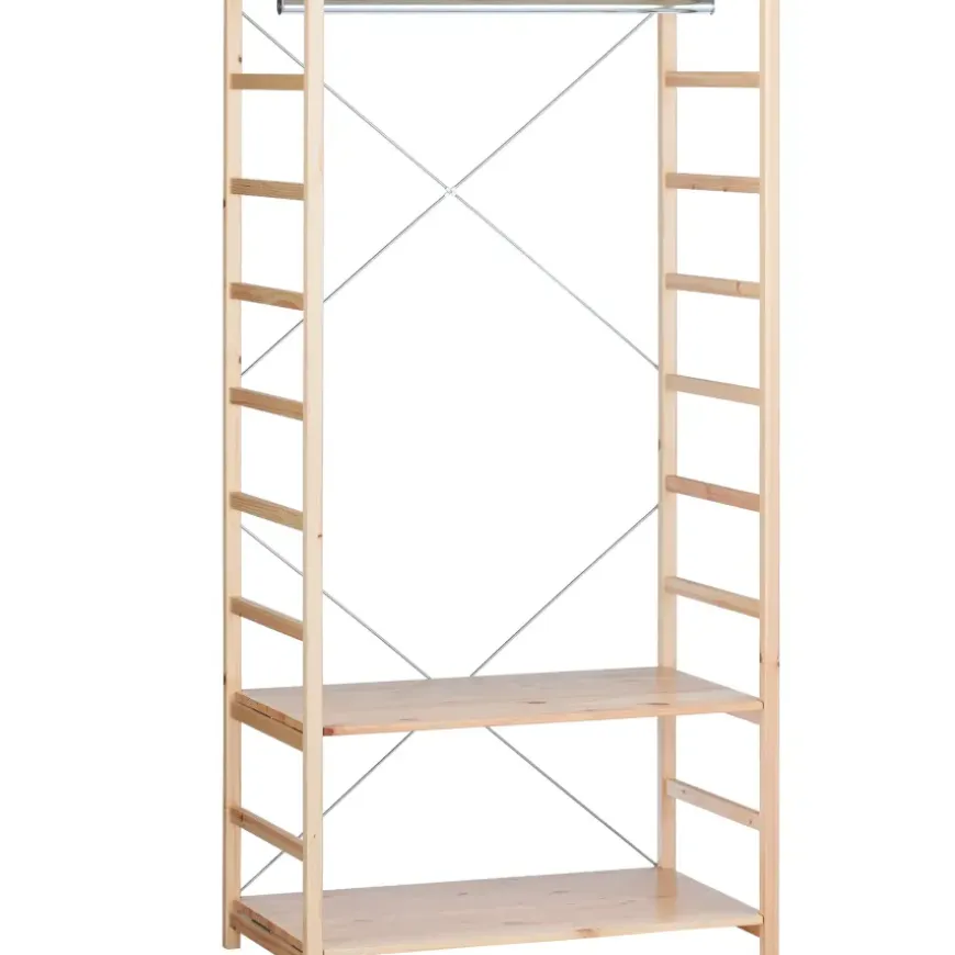 Pine Shelf Unit - Wardrobe