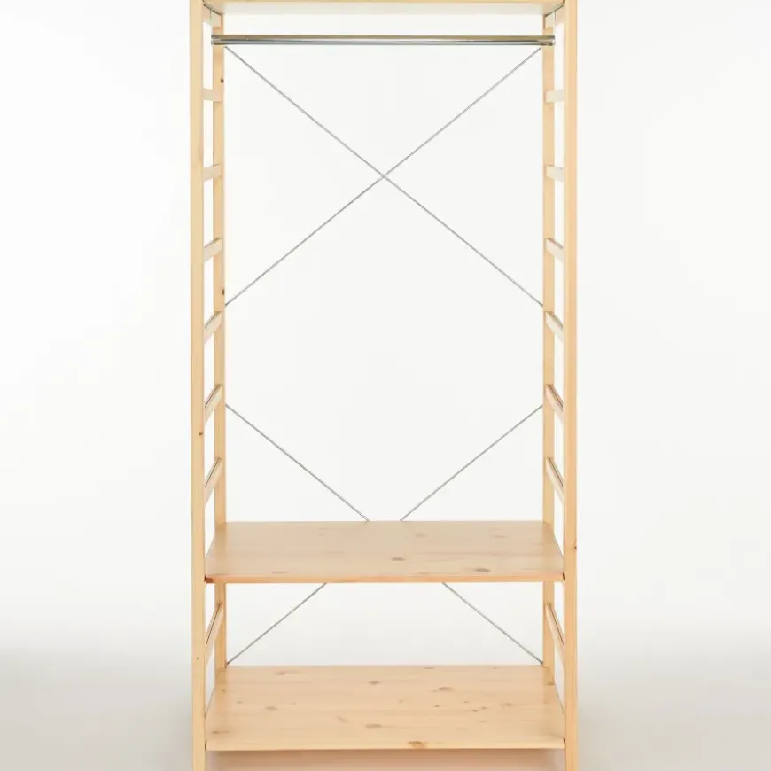 Pine Shelf Unit - Wardrobe