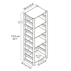 Pine Shelf Unit - Wide - Medium