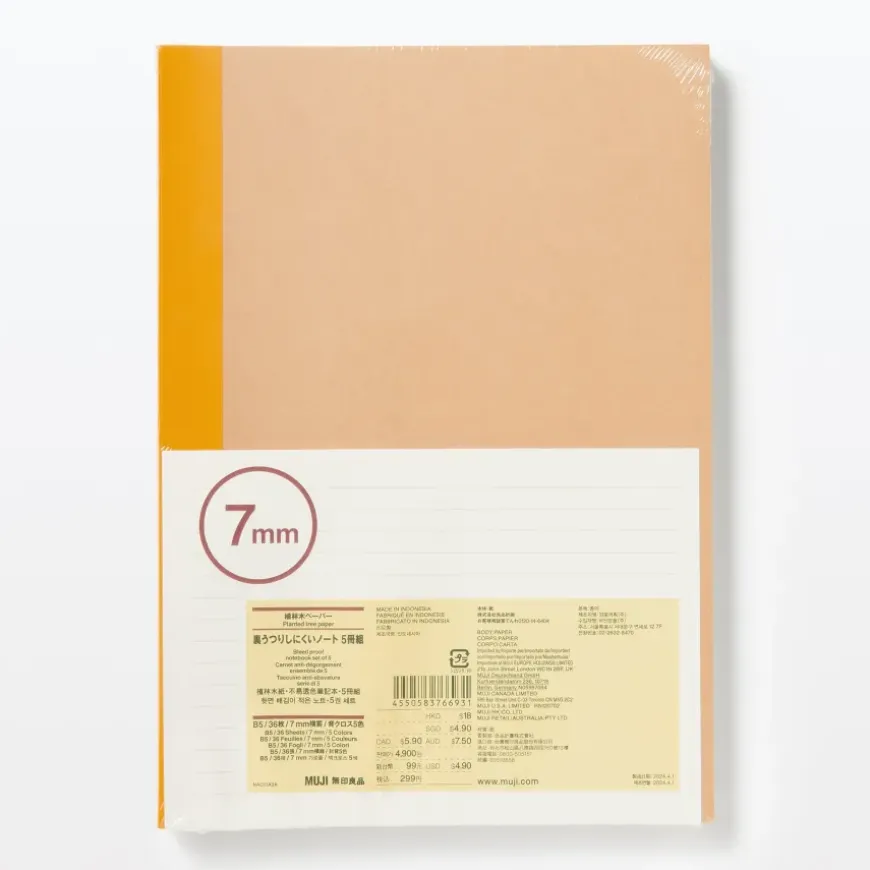 Planted Tree Paper Bleed Proof Notebook (5 Pack)