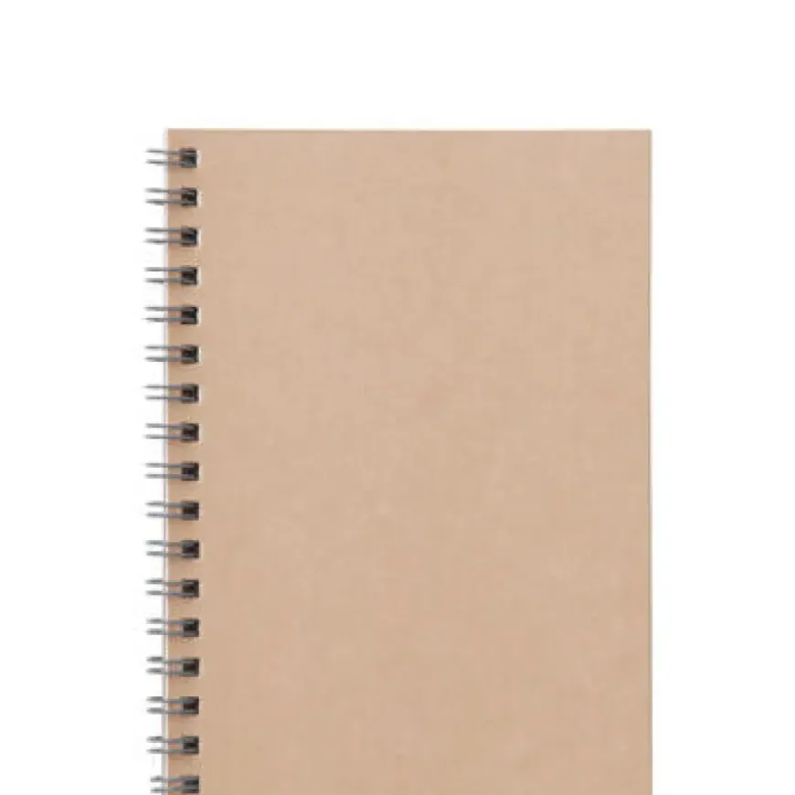 Planting Tree Paper Double Ringed Notebook A6 Beige
