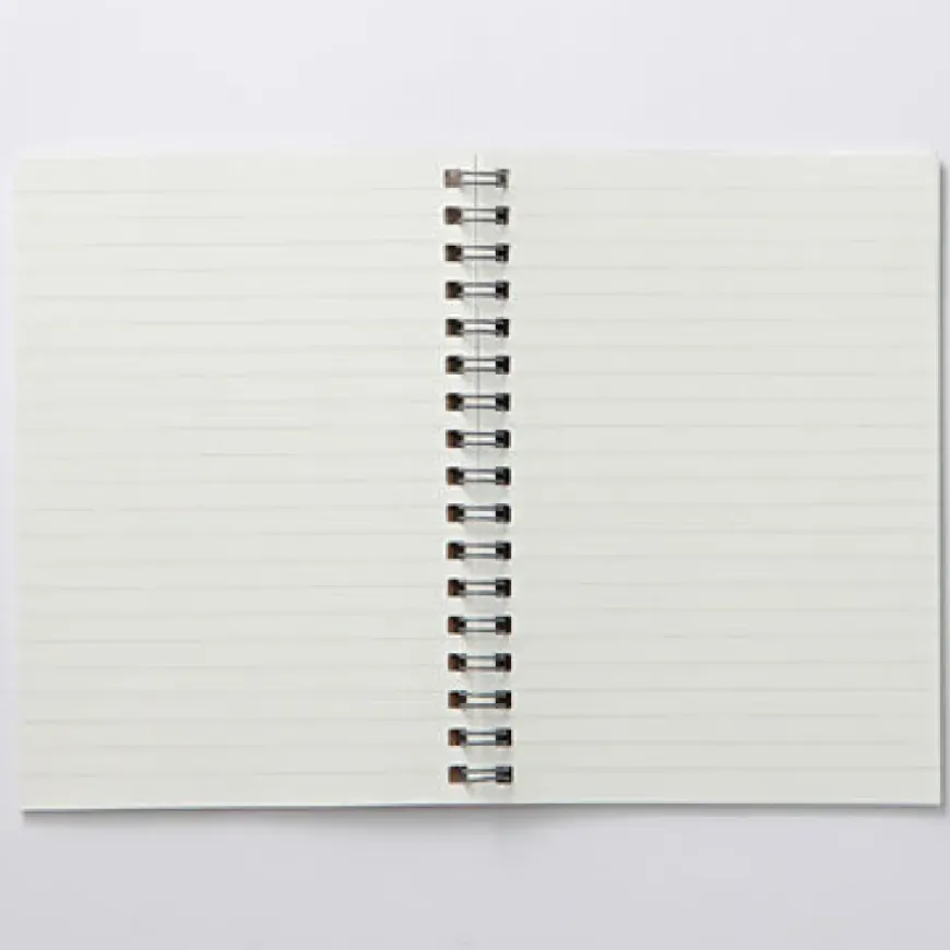 Planting Tree Paper Double Ringed Notebook A6 Beige