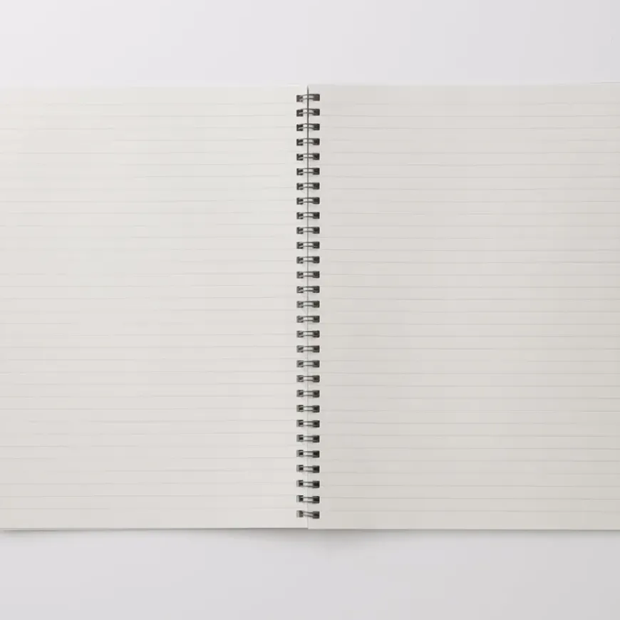 Planting Tree Paper Double Ringed Ruled Notebook 7 mm