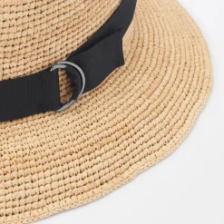 Raffia Foldable Fedora Hat