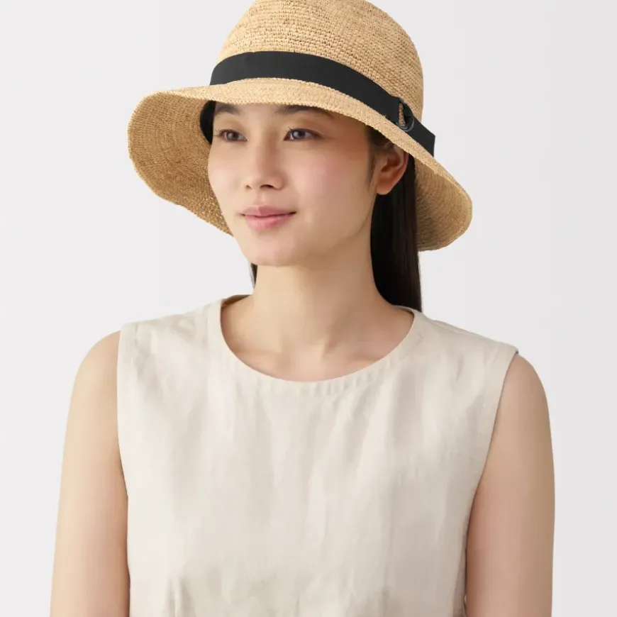 Raffia Foldable Fedora Hat