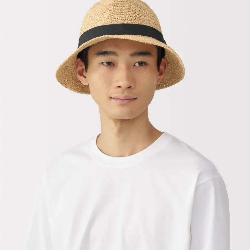 Raffia Foldable Fedora Hat