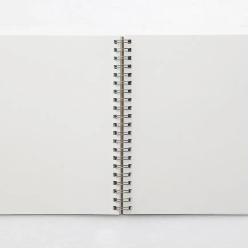 Recycled Paper Spiral Plain Notebook