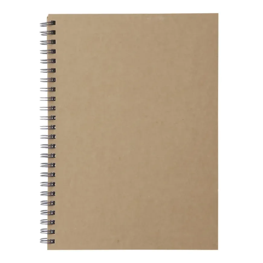 Recycled Paper Spiral Plain Notebook