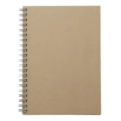 Recycled Paper Spiral Plain Notebook