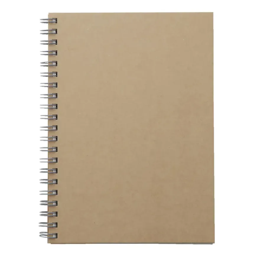 Recycled Paper Spiral Plain Notebook