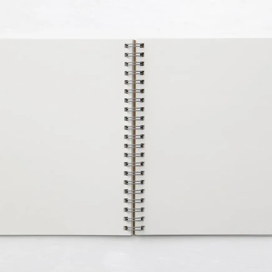 Recycled Paper Spiral Plain Notebook