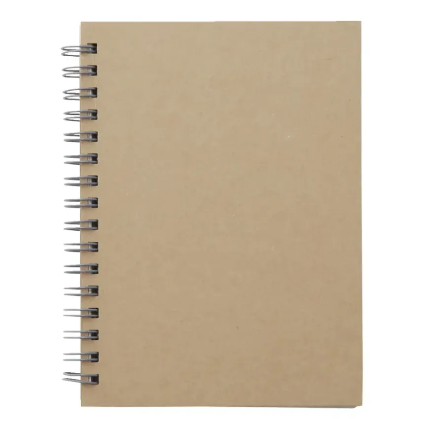 Recycled Paper Spiral Plain Notebook