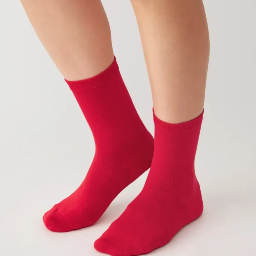 Right Angle 3 Layer Loose Top Socks