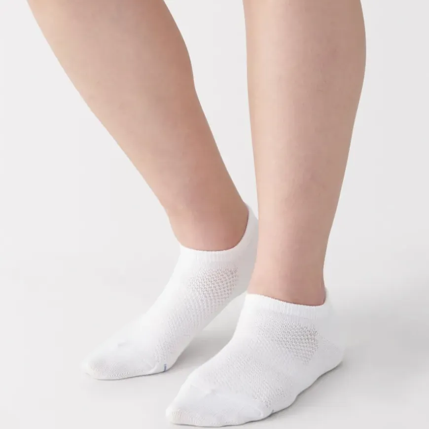 Right Angle Breathable Mesh Sneaker Socks