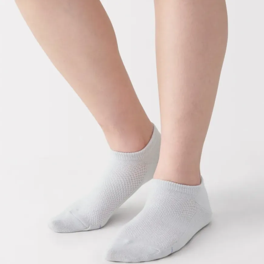 Right Angle Breathable Mesh Sneaker Socks