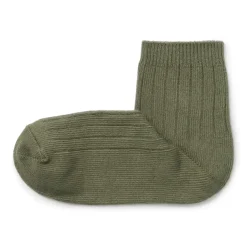 Right Angle Loose Top Ribbed Short Socks