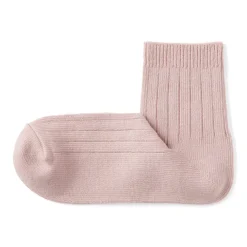 Right Angle Loose Top Ribbed Short Socks