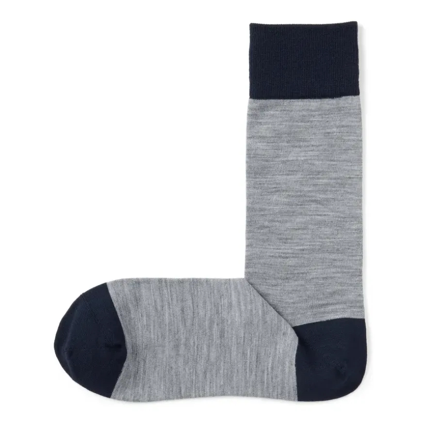 Right Angle Lustrous Wool Mix Thin Socks
