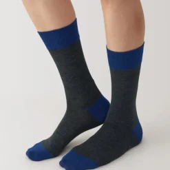 Right Angle Lustrous Wool Mix Thin Socks